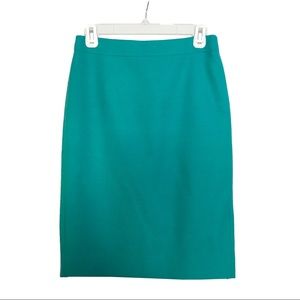 Size 0 Teal JCrew Pencil Skirt